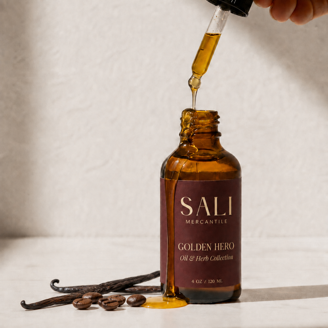 Golden Hero: Coffee + Vanilla Botanical Body Oil